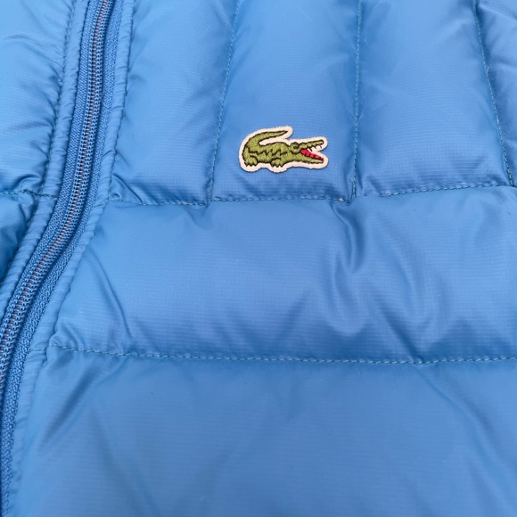 Lacoste Electric Indigo Blue Down Puffer Vest - Picture 7 of 13